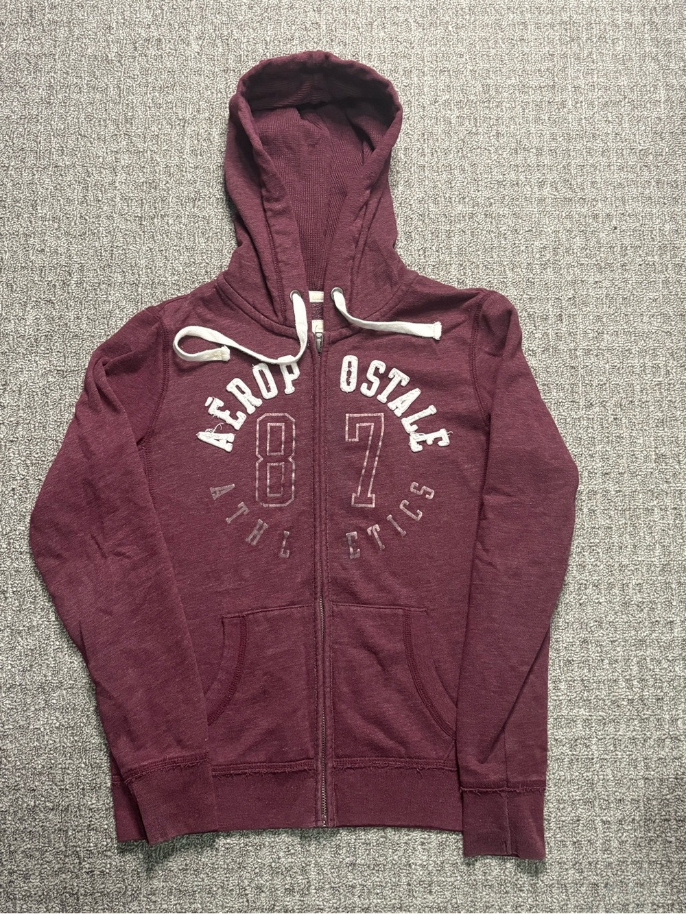 Y2K 2000s style Aeropostale Distressed Spellout Zip up | $25